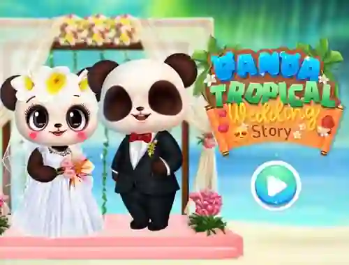 Panda Tropical Wedding Story — free online game