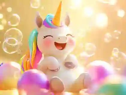 Spil Jigsaw Puzzle: Unicorn Bubble Fun online