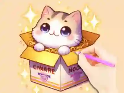 Coloring Book: Three Kittens — free online game