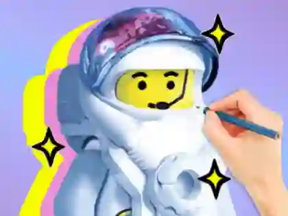 Coloring Book: LEGO Astronaut — free online game