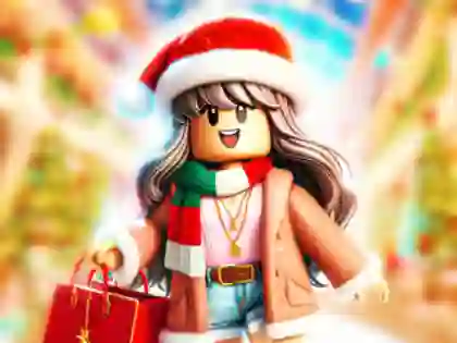 Jigsaw Puzzle: Roblox Christmas Mall — free online game