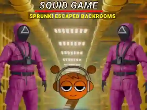 Squid Game Sprunki Escaped Backrooms — free online game