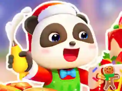 Trò chơi Jigsaw Puzzle: Baby Panda Christmas Chef trực tuyến