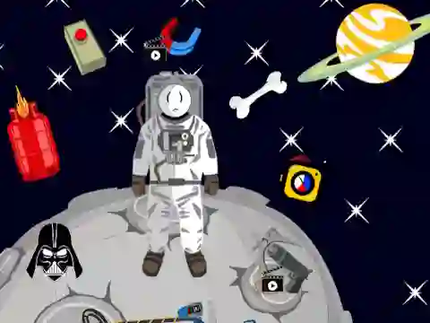 Stickman in Space — free online game