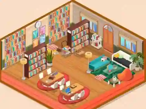 Decor: My Library — free online game
