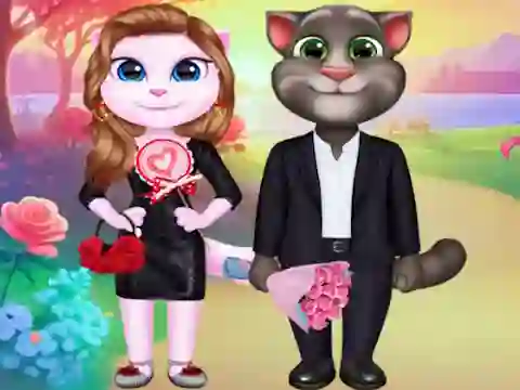 Kitty Couple Lovely Valentine — free online game