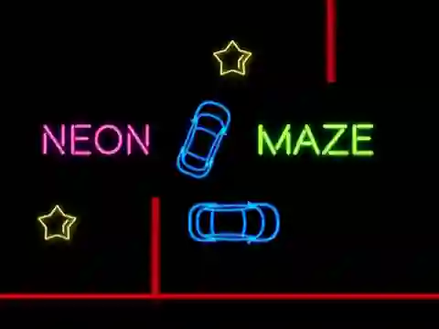 Neon Car Maze — free online game