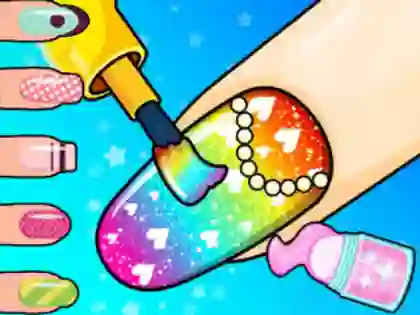 Coloring Book: Nail Salon — free online game
