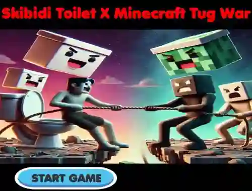 Skibidi Toilet X Minecraft Tug War — free online game