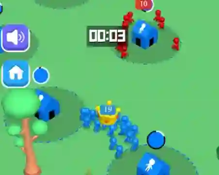 Giant Crowd Io House Capture — free online game