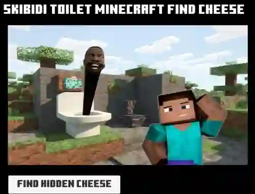 Skibidi Toilet Minecraft Find Cheese — free online game