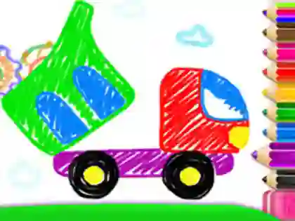 Toddler Drawing: Tanker Truck — free online game