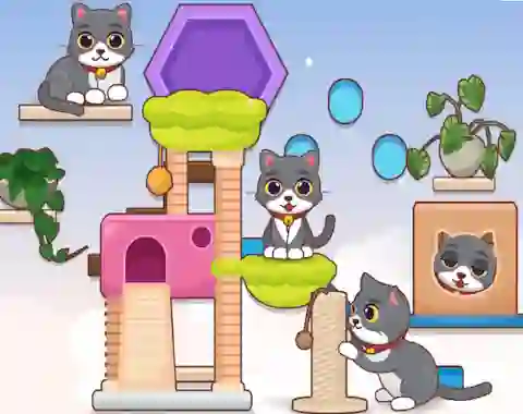 Decor My: Kitty Wall — free online game