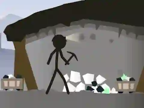 Stickman Mining Simulator — free online game