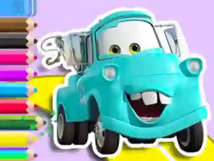 Cluiche Coloring Book: Mater Cars ar líne