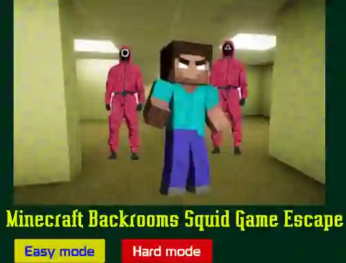 Minecraft Backrooms Squid Game Escape — free online game