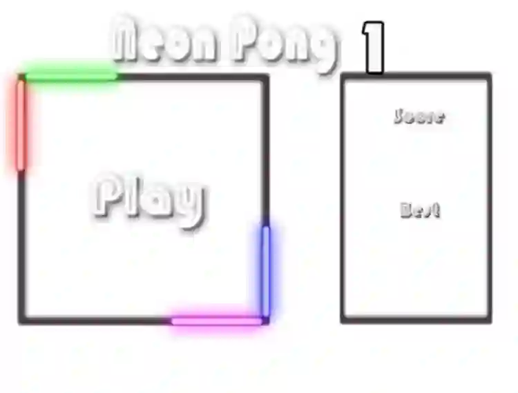 Neon Pong 1 — free online game