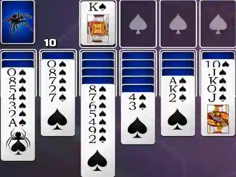 Spades Spider Solitaire — free online game