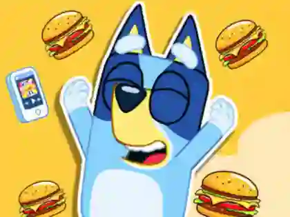 Гаме Jigsaw Puzzle: Burger Dog Bluey онлајн