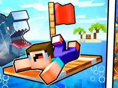 Noob Raft: Ocean Survival — free online game