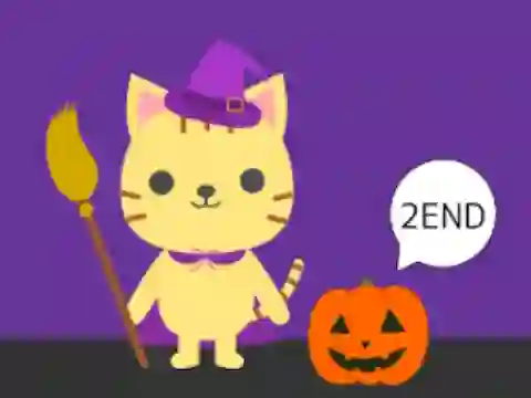 Cat and Halloween Escape — free online game