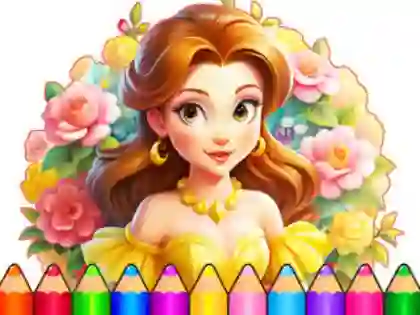 Coloring Book: Flower Dress Up — free online game