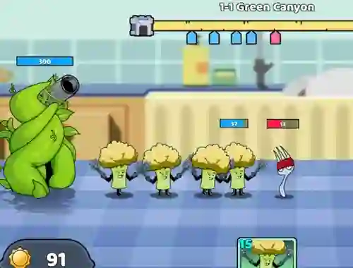 Food Castle Tower Defense — free online game
