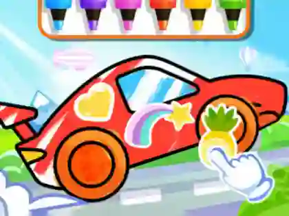 Coloring Book: Racing Car — free online game