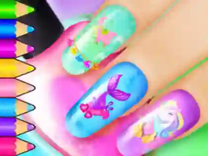Coloring Book: Nail Art Salon — free online game