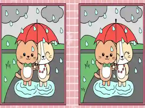Spot the Differences Cute Kittens — free online game