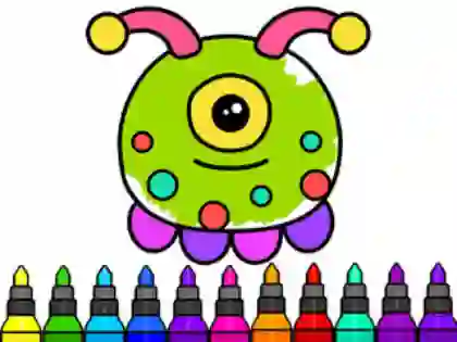 Coloring Book: Alien — free online game