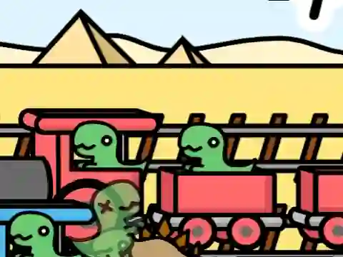 Railway Dino — free online game
