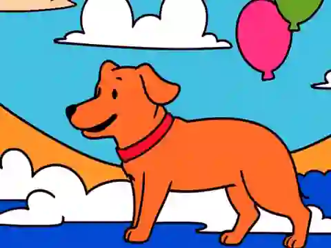 Color By Code: Yellow Dog — free online game