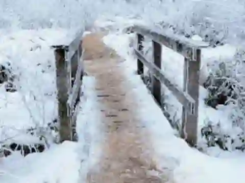 Bridge Winter Snow Jigsaw — free online game