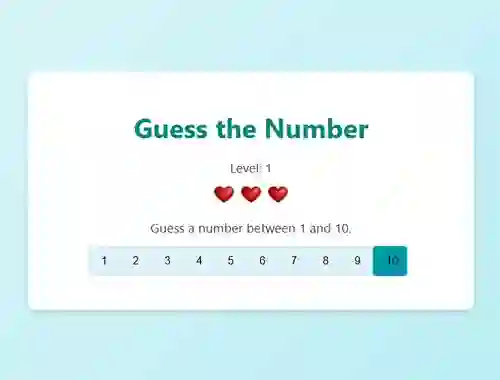 Guess The Number — free online game