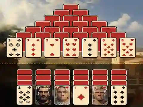 Pyramid Solitaire Ancient Rome — free online game