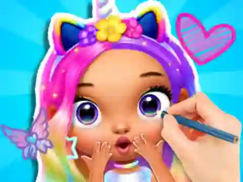 Coloring Book: Fashion Barbie Princess — free online game