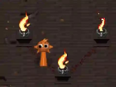 Sprunki Torches Maze — free online game