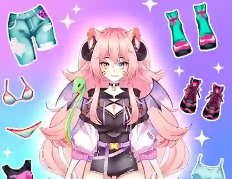 Cluiche Anime Dress Up Moe ar líne