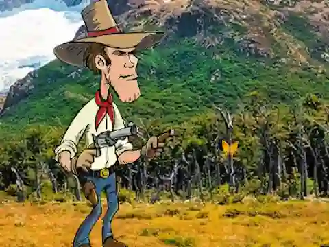 Permainan Cowboy Discovers Fortune Pot talian