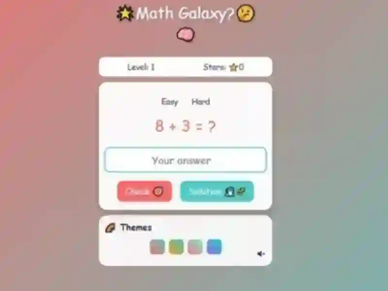 Math Galaxy — free online game