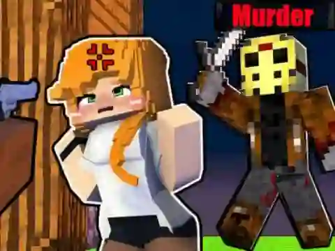 Cluiche Minecraft: Murder Mystery ar líne