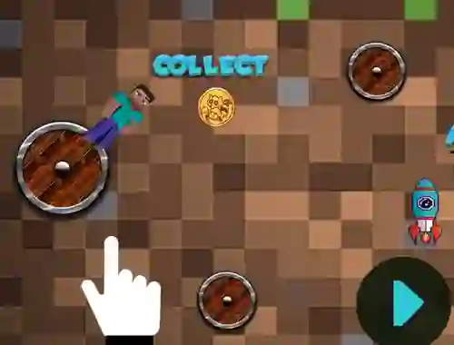 Mineblock Rotate And Fly Adventure — free online game
