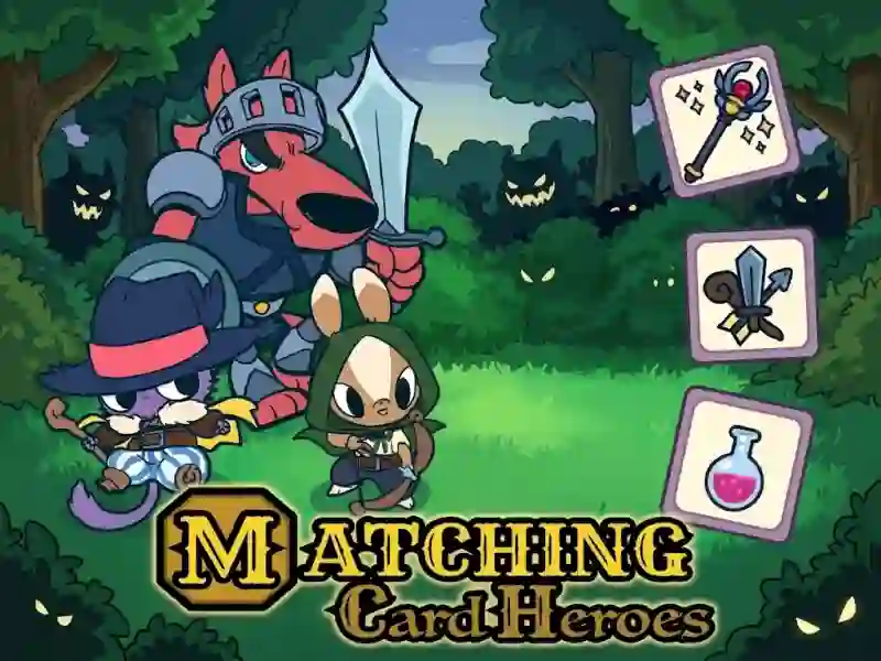 Matching Card Heroes — gioco online gratis
