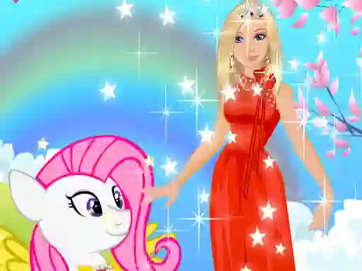 Barbie and Pony Dressup — free online game