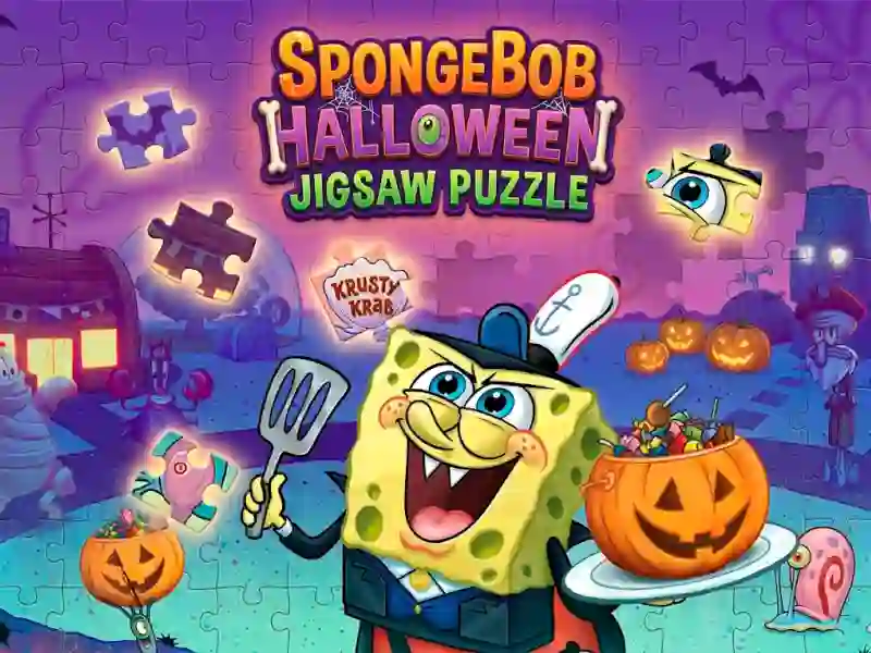 SpongeBob Halloween Jigsaw Puzzle — free online game