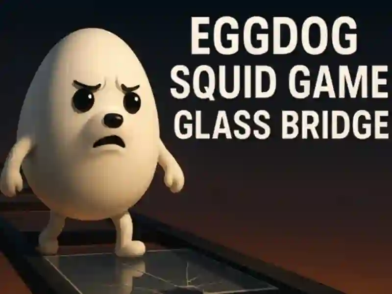 Eggdog Squid Game Glass Bridge — free online game