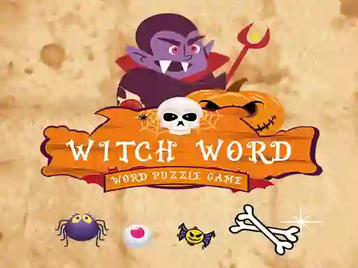 Witch Word Halloween Puzzel Game — free online game