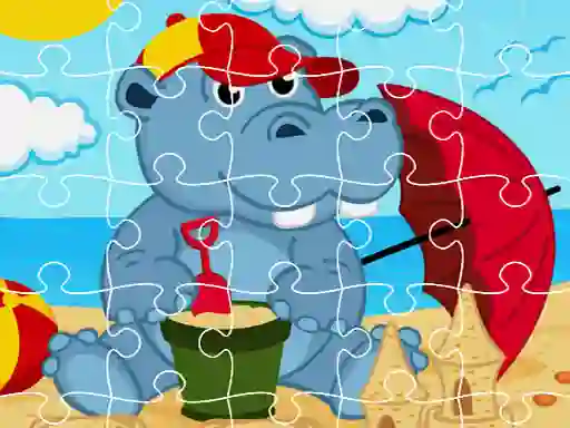 Hippo Jigsaw — free online game
