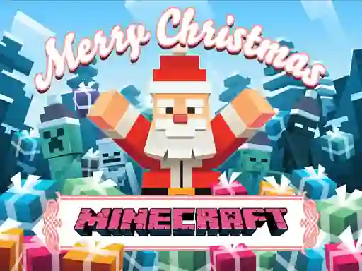 MineCraft Christmas Jigsaw Puzzle — free online game